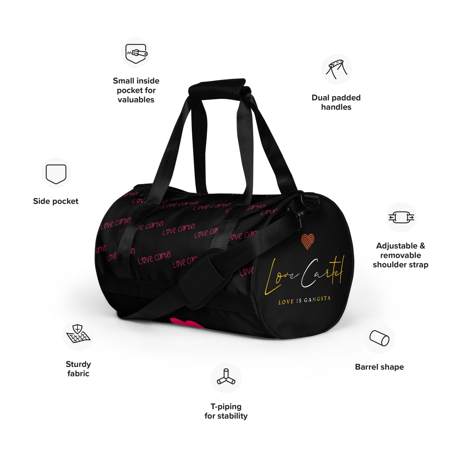 Love Cartel- All over me gym bag