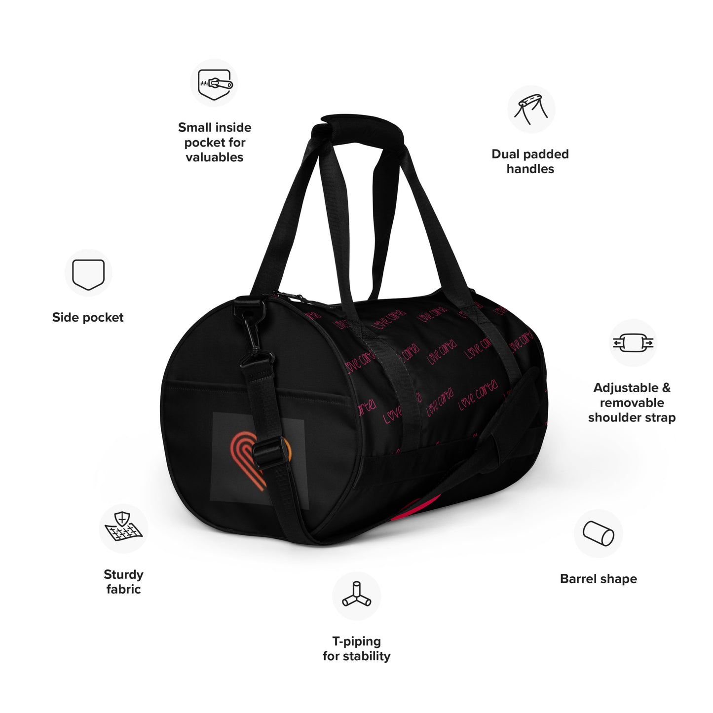 Love Cartel- All over me gym bag