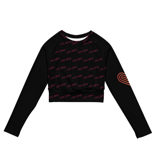 Love Cartel- All Over Me Recycled long-sleeve crop top