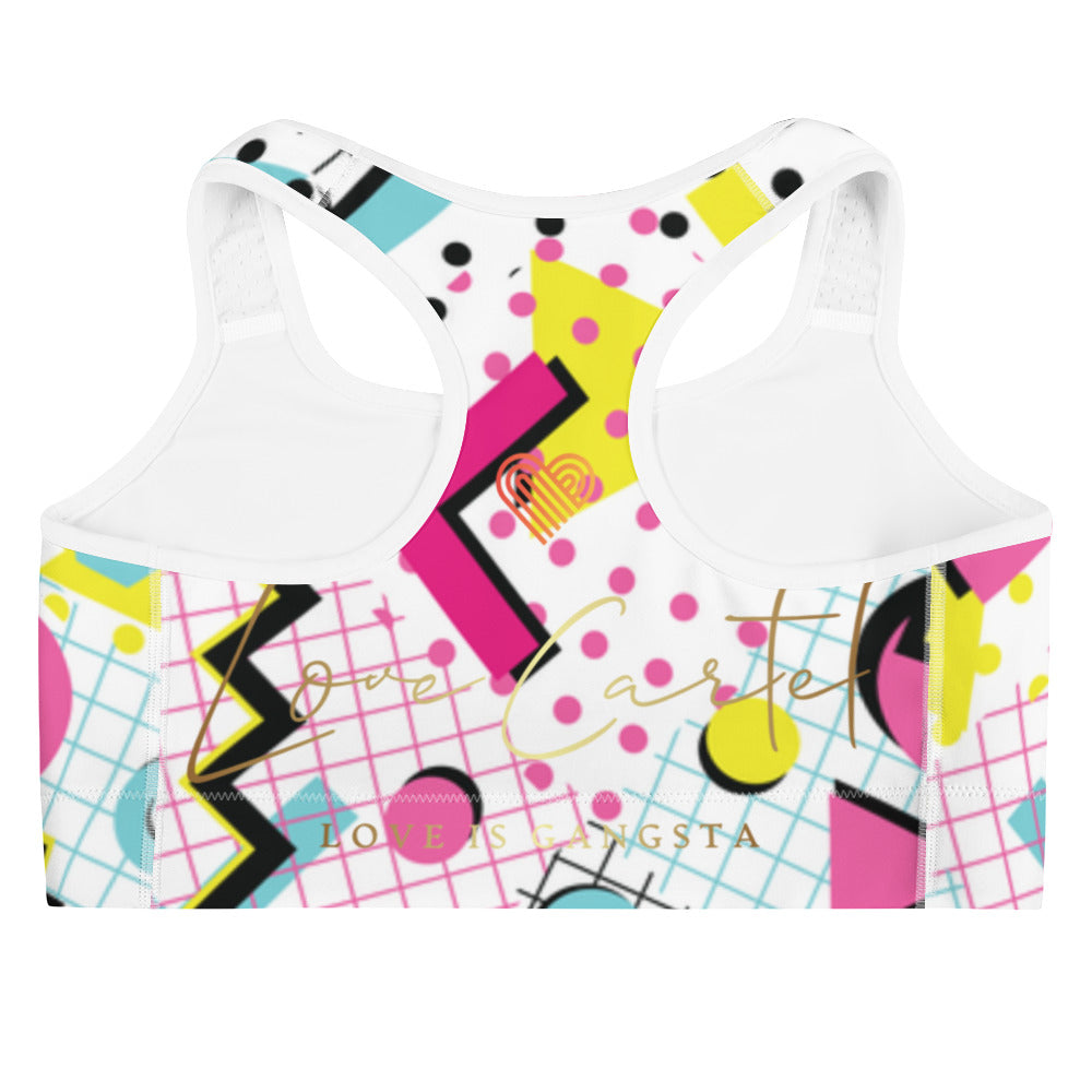 Love Cartel- 80's Love Sports Bra