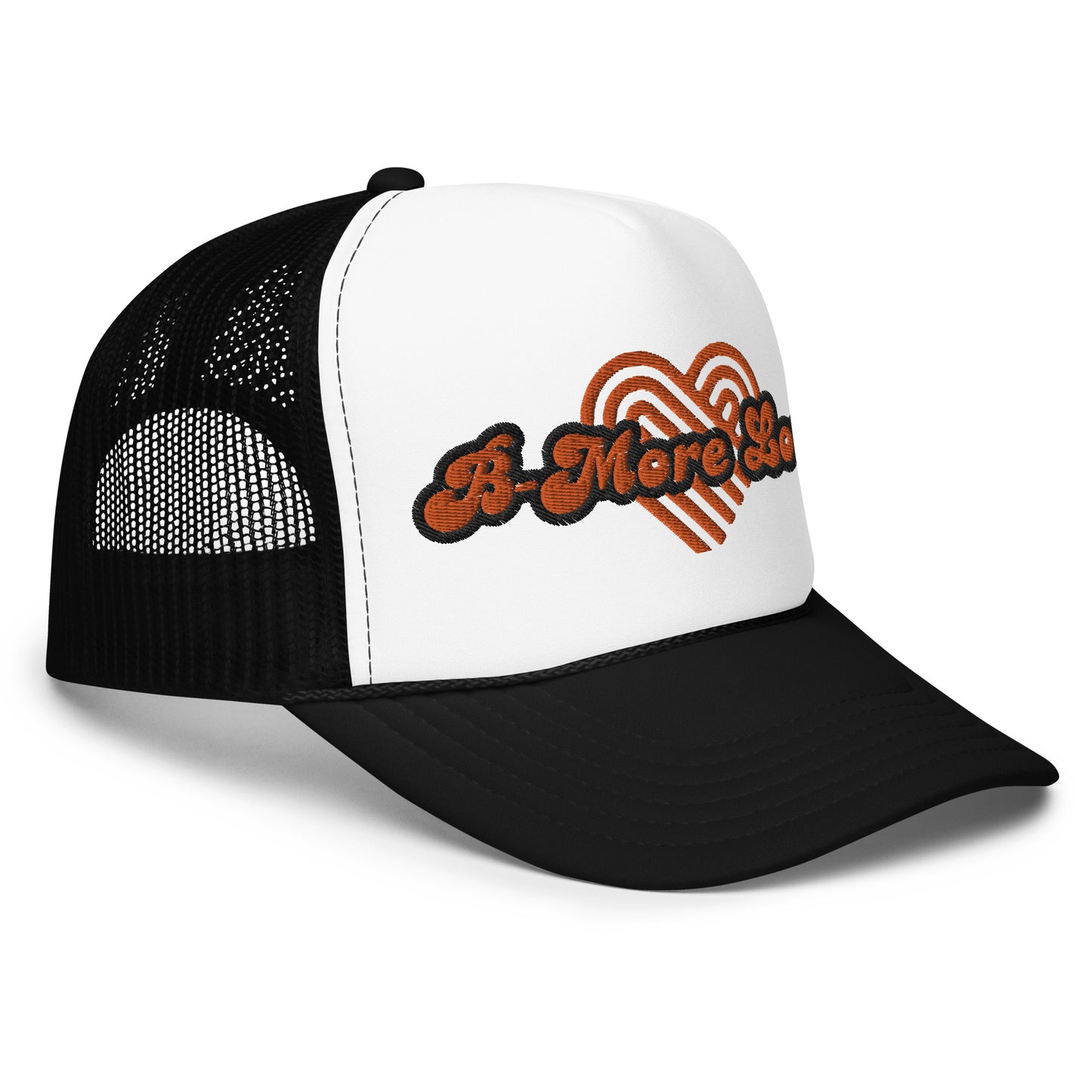 Love cartel- B-More Love Foam Trucker Orioles Orange