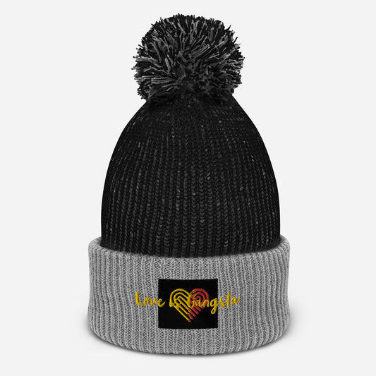 Love Cartel- Love is Gangsta Pom-Pom Beanie