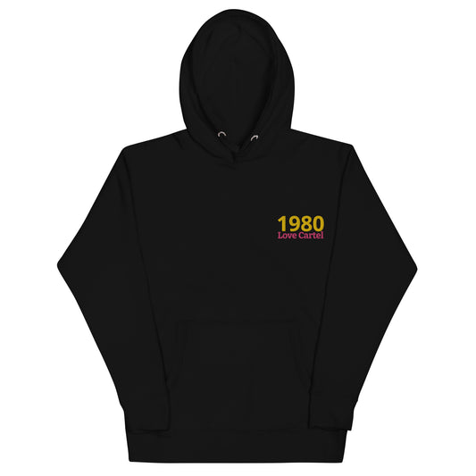 Love Carte- 1980 Gold Hoodie embroidered