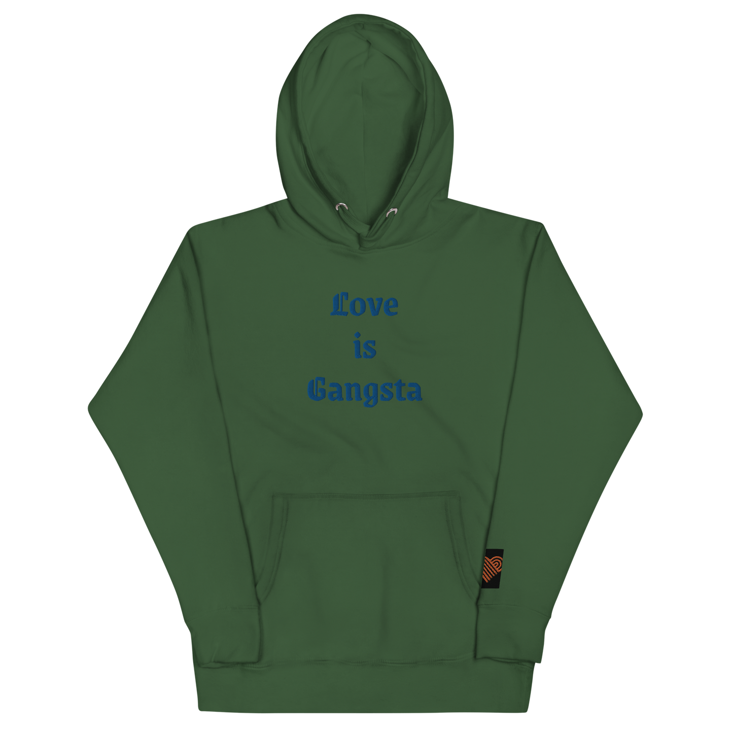 Love Cartel- Love is Gangsta Embroidered Hoodie